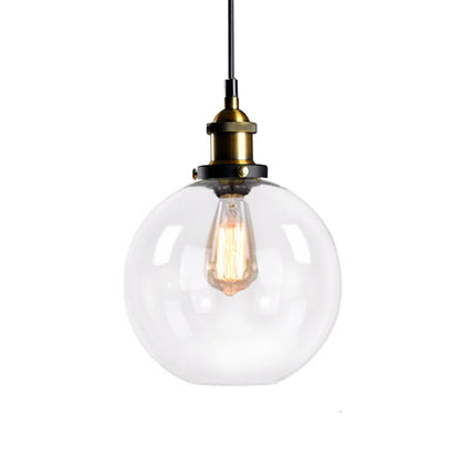 Elegant Glass Pendant Light – Brass Ceiling Fixture