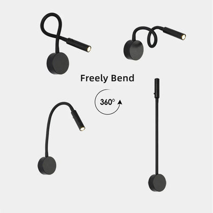 Slim LED Reading Wall Light with Adjustable Arm