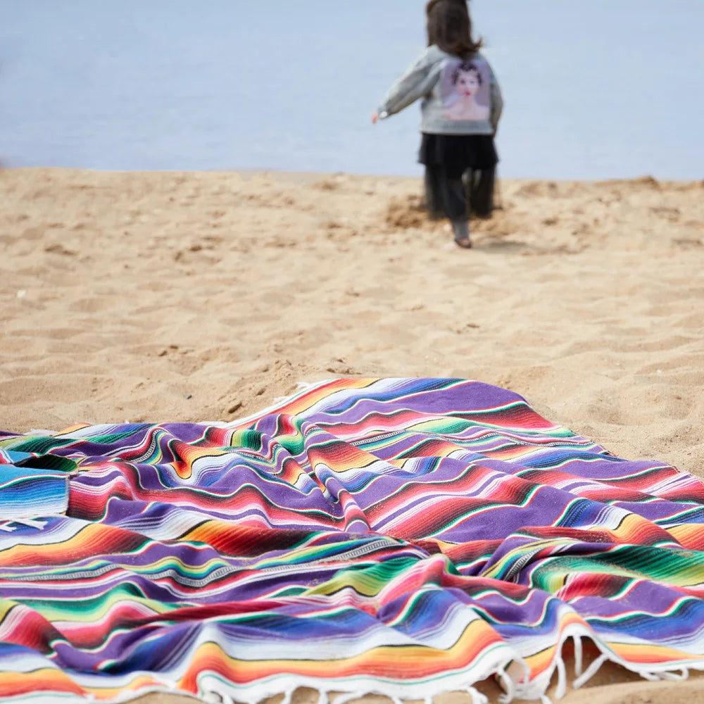 Colorful Southwestern Pattern Throw Blanket