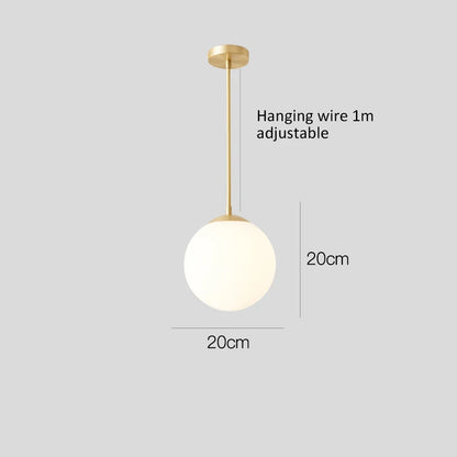Luxury Glass Ball Chandelier Pendant Light