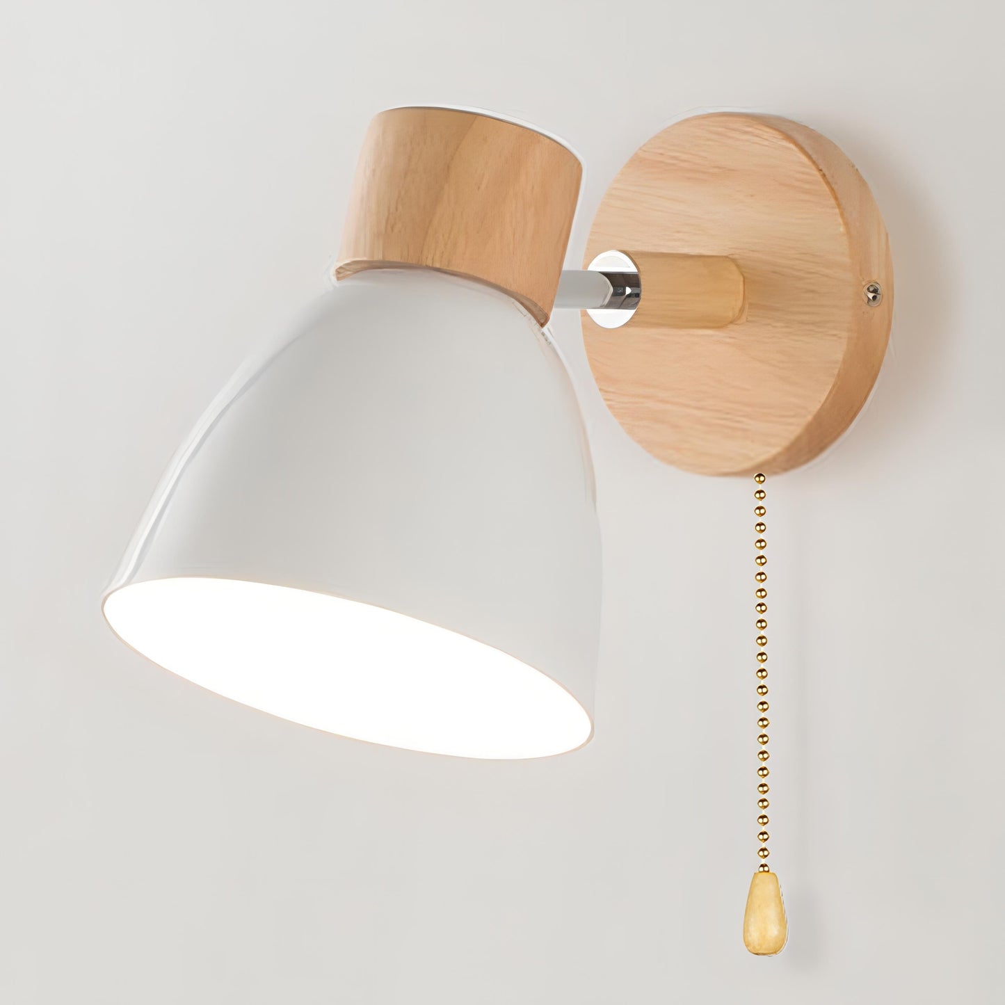 Rustic Wooden Pendant Wall Light - Cofik