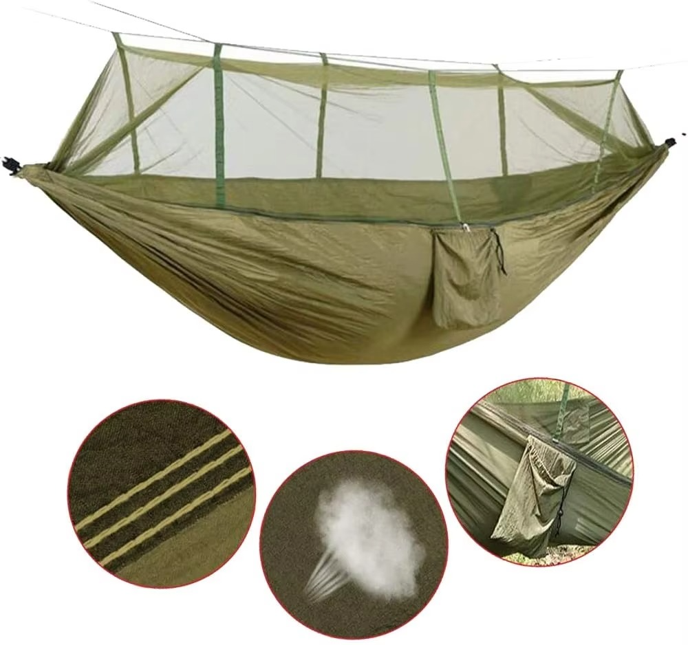 Compact Double Hammock with Bug Net