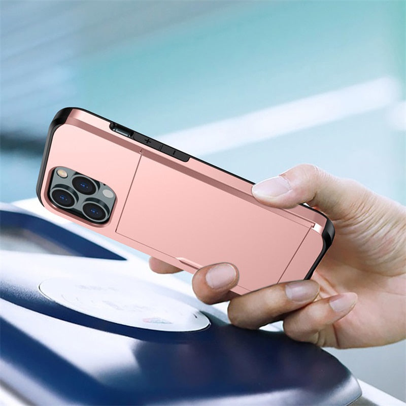 Tough Protective Slide Phone Case for iPhone