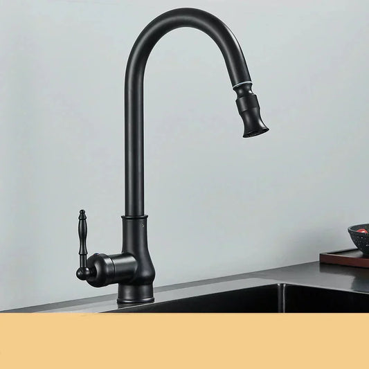 Vintage Gold Kitchen Faucet - Rotating Spout - Cofik