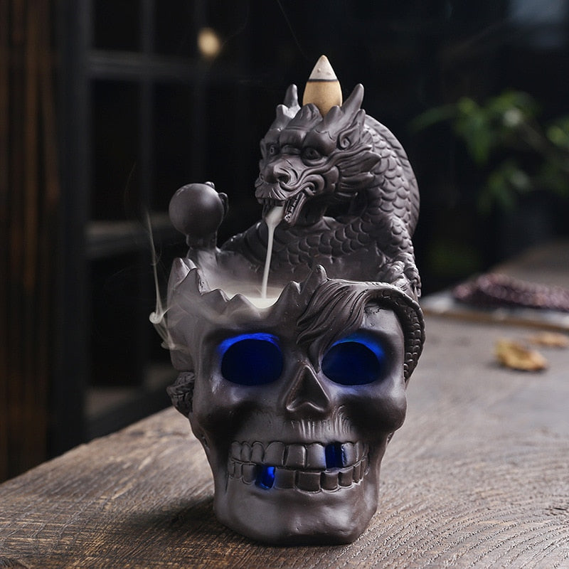 Dark Skull Electric Incense Holder