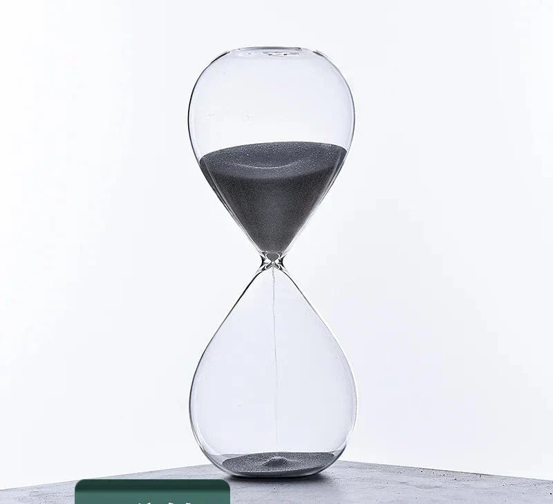 Elegant Hourglass Timer with 5/10/30/60 Minutes Marks