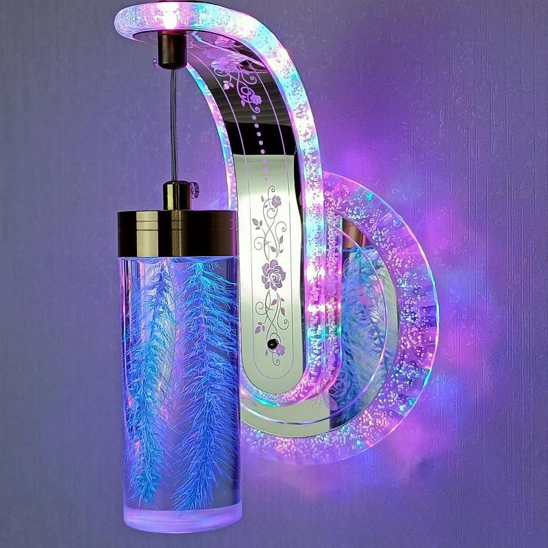 Luxurious Glass Bloom Adjustable Wall Light