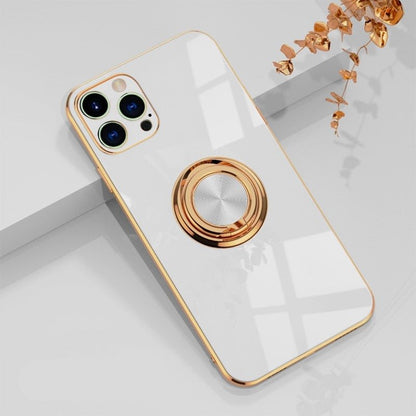Premium iPhone Case with 360 Metal Kickstand Ring