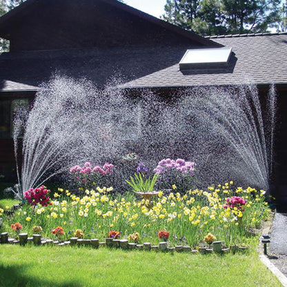 Easy 12-in-1 Lawn Watering System with Adjustable Sprayer