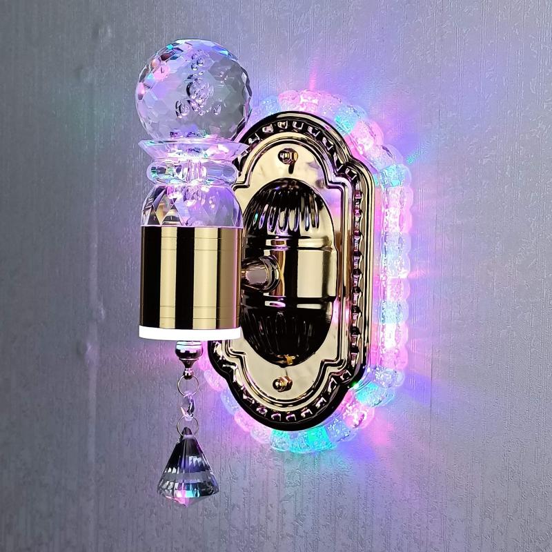 Luxurious Glass Bloom Adjustable Wall Light