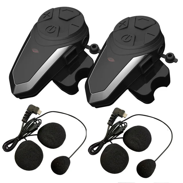 Wireless Motorcycle Helmet Bluetooth Intercom Headset - Cofik