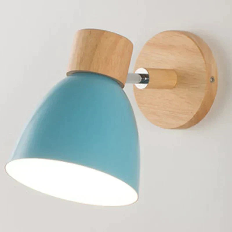 Rustic Wooden Wall Light