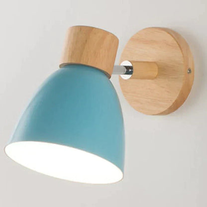 Rustic Wooden Wall Light