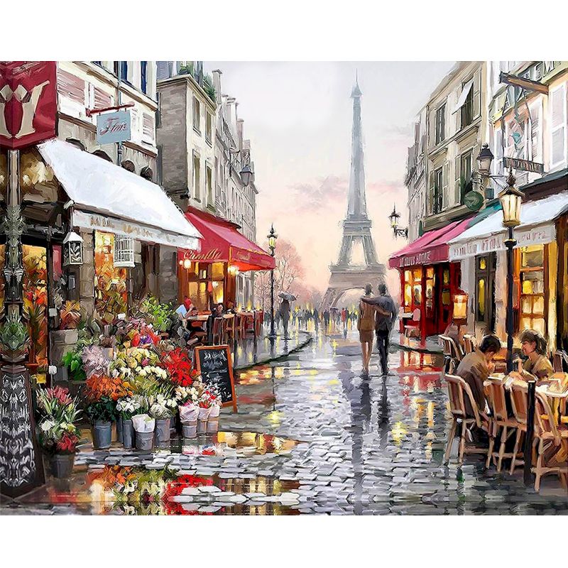 Colorful City Art Painting Kit