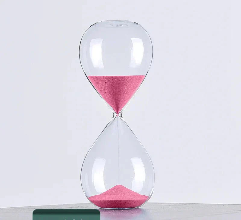 Elegant Hourglass Timer with 5/10/30/60 Minutes Marks