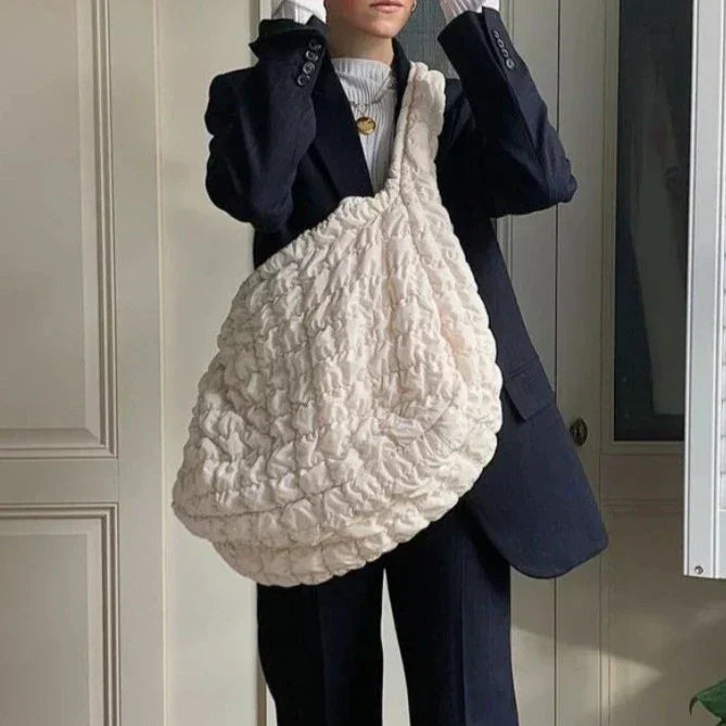 Large Crossbody Quilted Tote Bag
