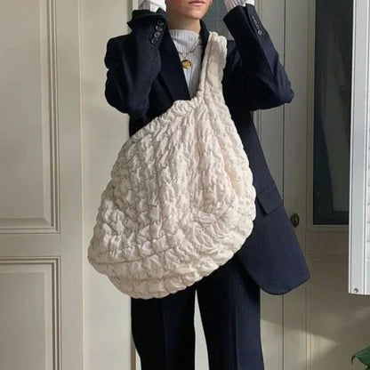 Large Crossbody Quilted Tote Bag