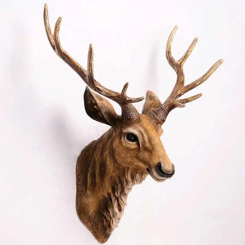 Rustic Deer Antler Wall Mount for Cabin Decor