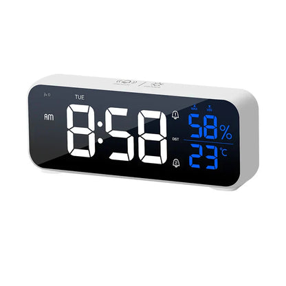 Smart LED Digital Alarm Clock with Temperature Display