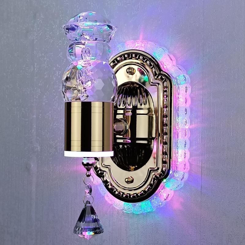 Luxurious Glass Bloom Adjustable Wall Light