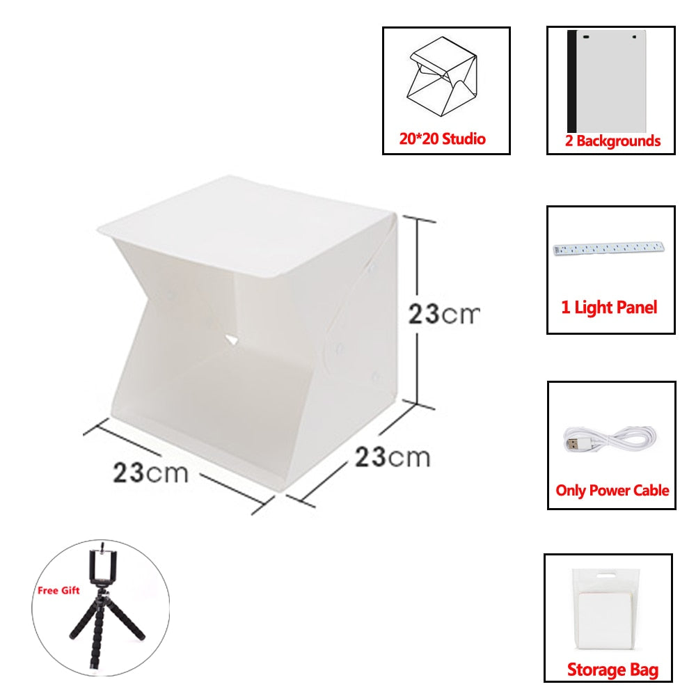 Portable Professional Photography Light Box Kit