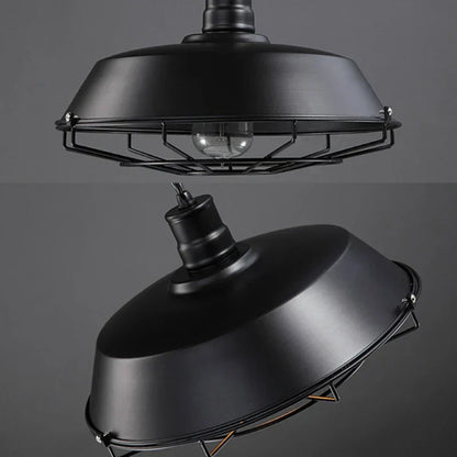 Rustic Metal Hanging Lamp
