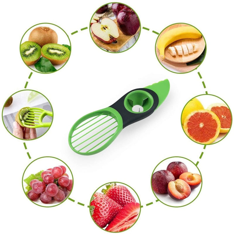 Easy 3-in-1 Avocado Cutter Tool