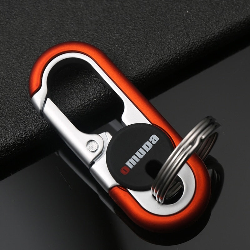Durable Metal Dual Ring Key Holder Chain