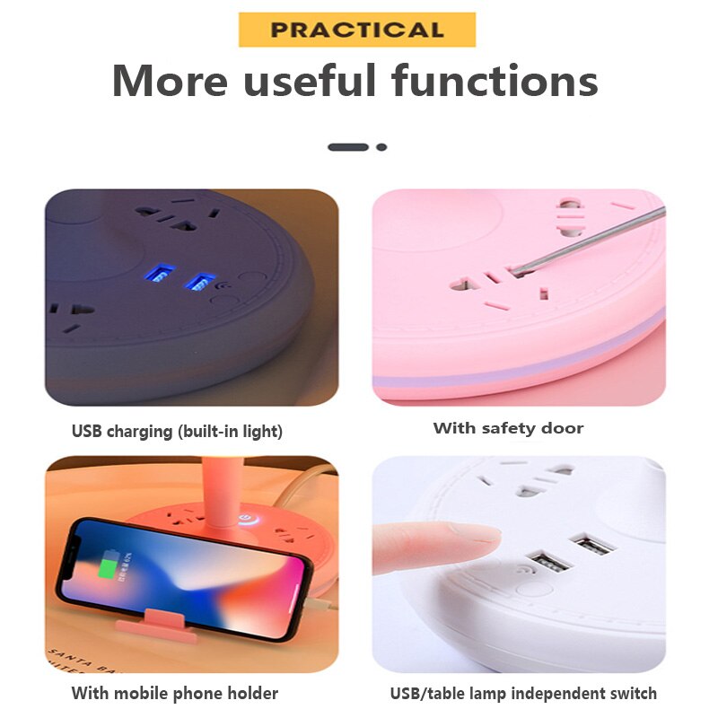 Versatile USB Desk Lamp with Phone Stand
