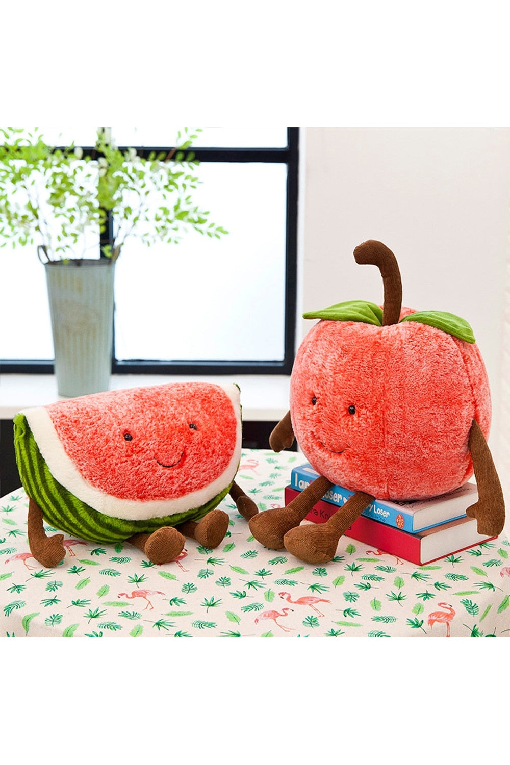 Sweet Pink Plush Watermelon Toy