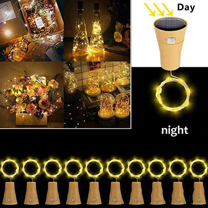 Outdoor Solar Fairy Bottle Lights