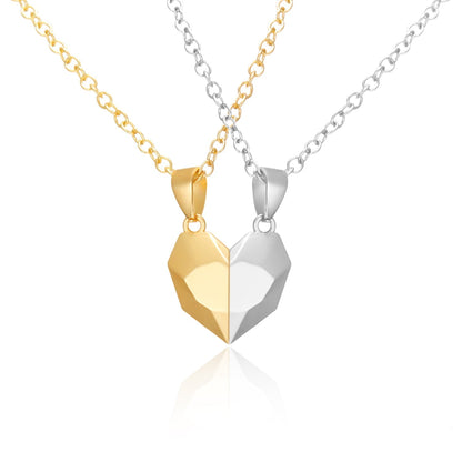 Lovely Matching Heart Necklace for Couples