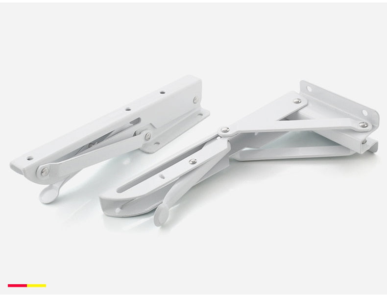 Space-Saving Stainless Steel Folding Shelf Brackets
