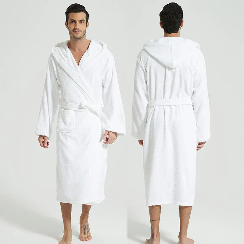 Plush Hooded Spa Bath Robe