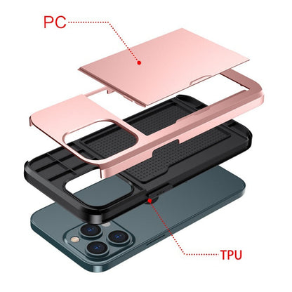 Tough Protective Slide Phone Case for iPhone