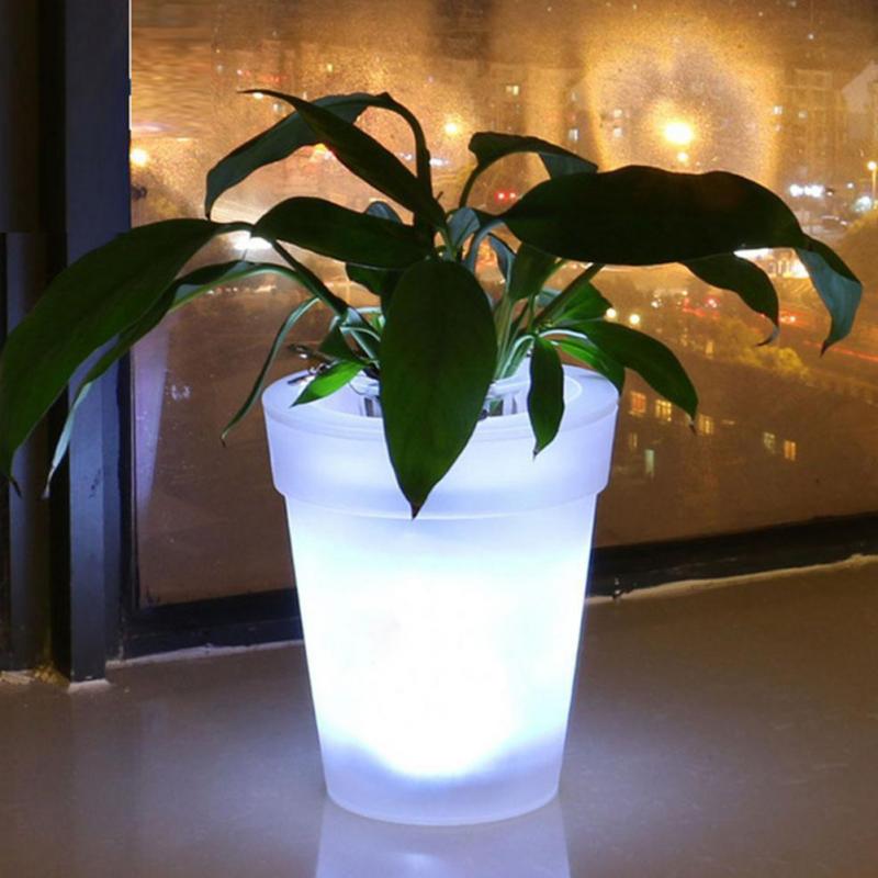 Eco Friendly Garden Pot with Solar Powered Lights - Cofik