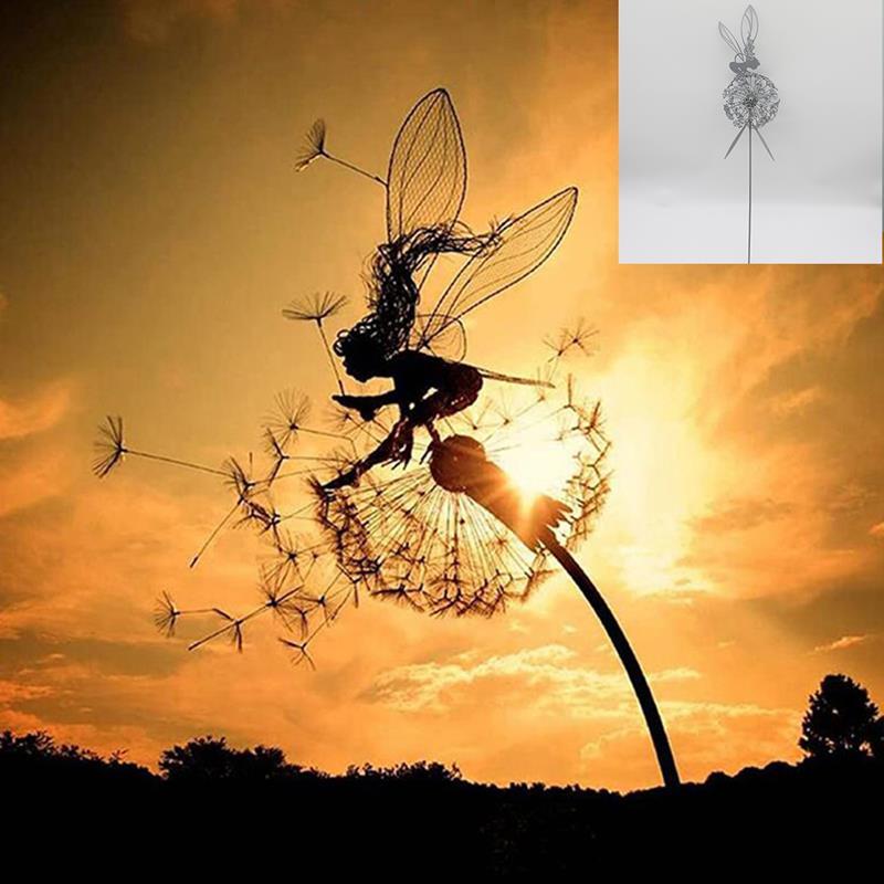 Whimsical Fairy Garden Statue Outdoor Decoration