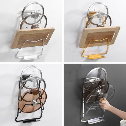 Space-Saving Pot Lid Holder Rack
