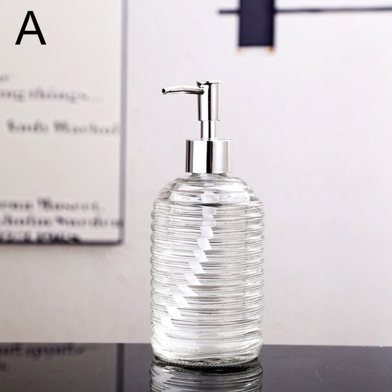Clear Glass Bathroom Soap Dispenser - Cofik