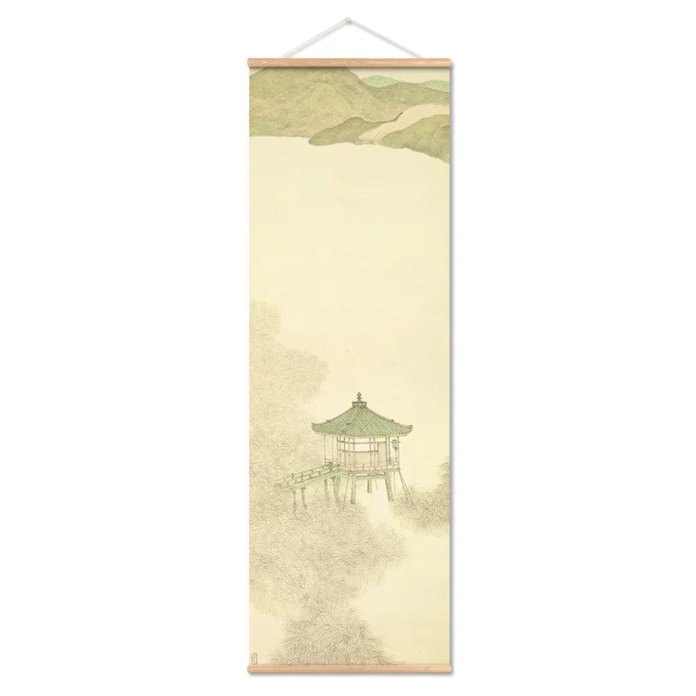 Rustic Japanese Landscape Wall Art Poster Home Decoration
