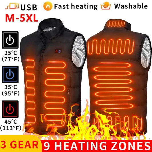 Warm USB Heating Jacket for Outdoor Sports - Cofik