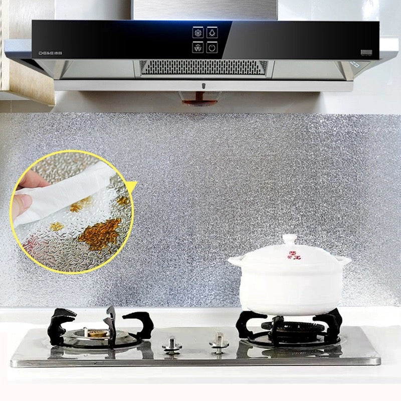Easy Clean Kitchen Wall Stickers Waterproof Wallpaper