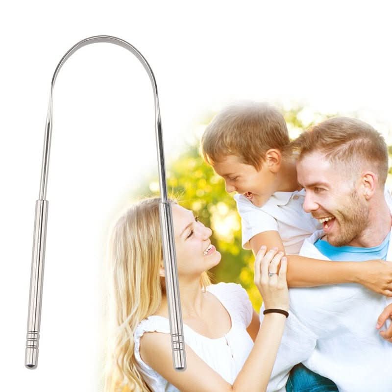 Metal Tongue Scraper for Fresh Breath Oral Care