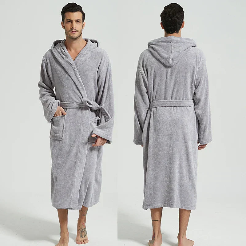 Plush Hooded Spa Bath Robe