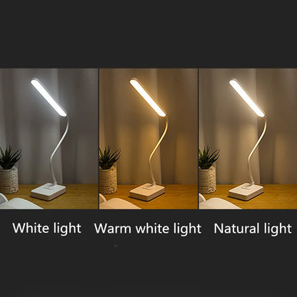 Bright Dimmable Desk Lamp with USB Charger