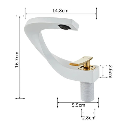 Modern Arc Brushed Nickel Faucet