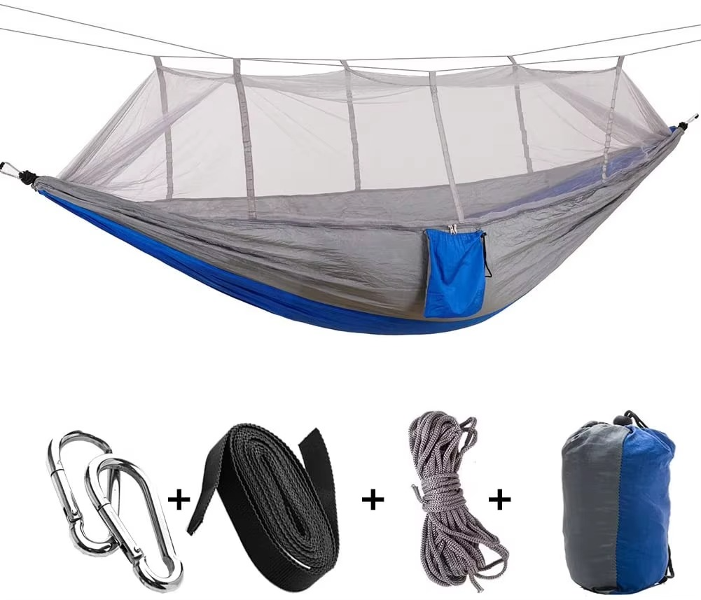 Compact Double Hammock with Bug Net