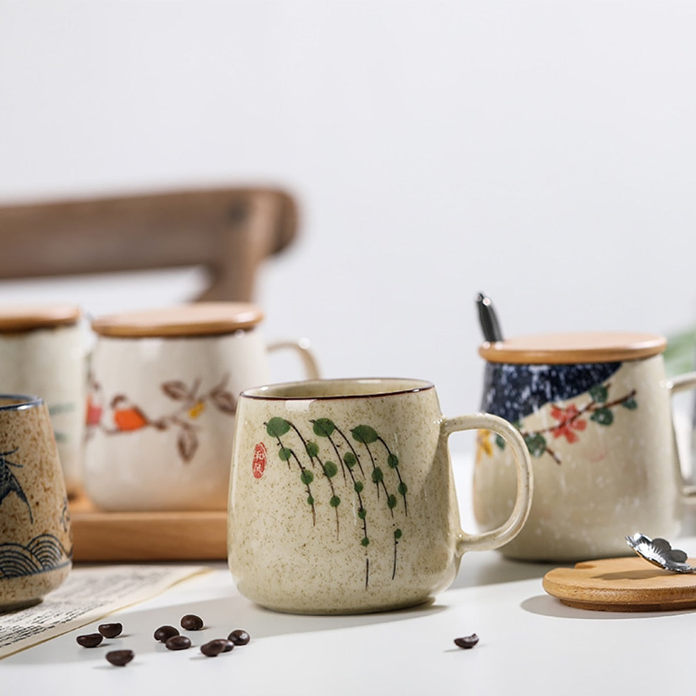 Vintage Style Handcrafted Japanese Tea Cups