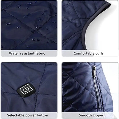 Warm Women's Heated Gilet with USB Power