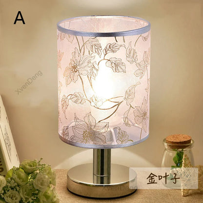 Stylish Metal Desk Lamp with LED Fabric Shade